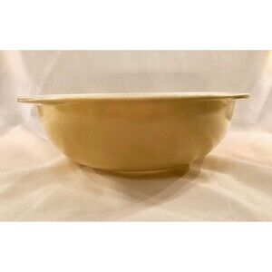 1960s PYREX 2 Q Mustard Color Cinderella Mixing Bowl, No Design, Great Color